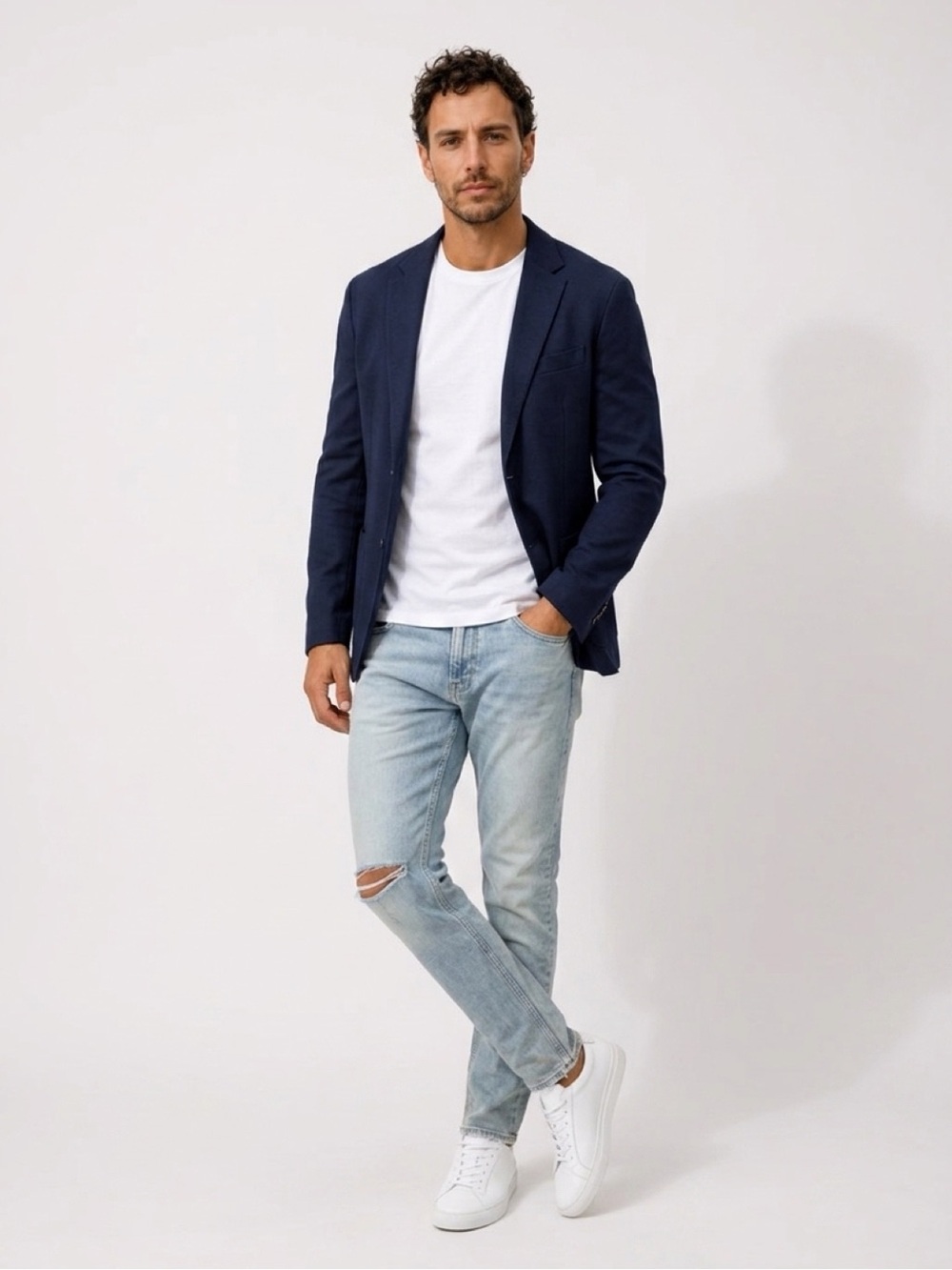 Hudson Jeans Light Wash Distressed Slim Jeans